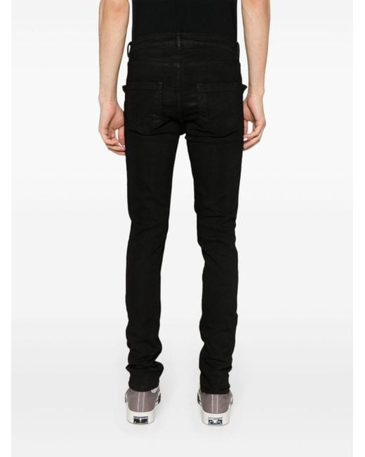 Rick Owens Black Tyrone Mid-rise Skinny Jeans for men