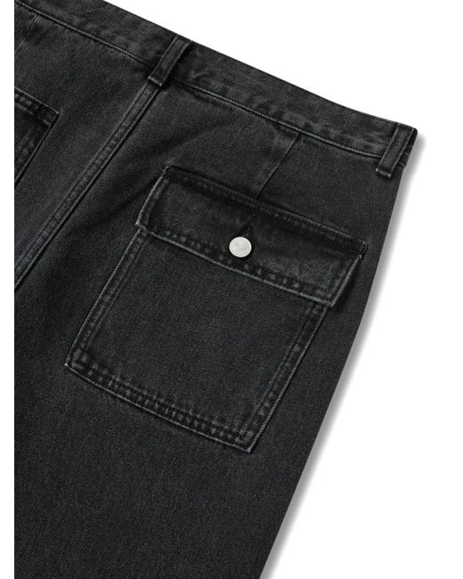 Studio Tomboy X Black Patch-Pocket Jeans for men
