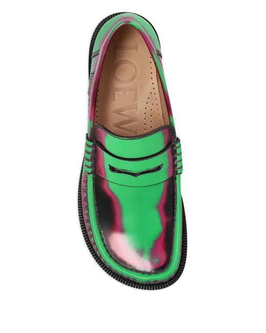 Mocassini Campo di Loewe in Green