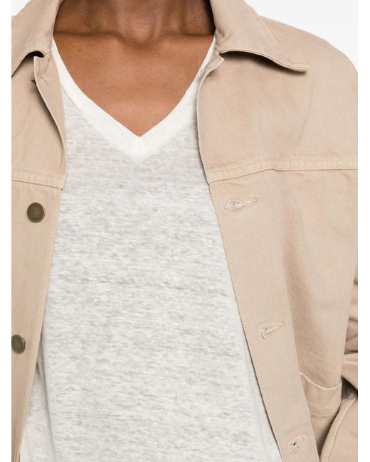 Aragona White V-Neck T-Shirt