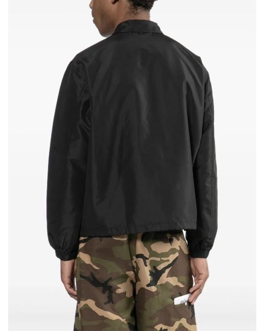 Chocoolate Black Logo-Embossed Jacket for men