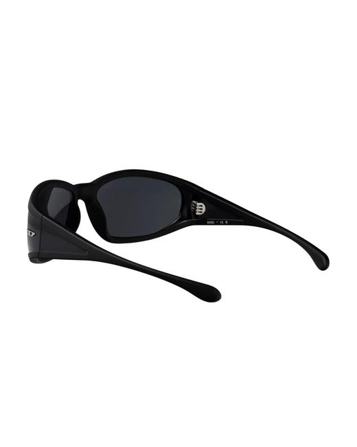 DIESEL Black Oversized-Frame Sunglasses