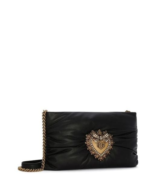 Dolce & Gabbana Devotion Soft ショルダーバッグ S Black