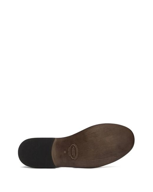 Scarosso Black Apollo Leather Sandals for men