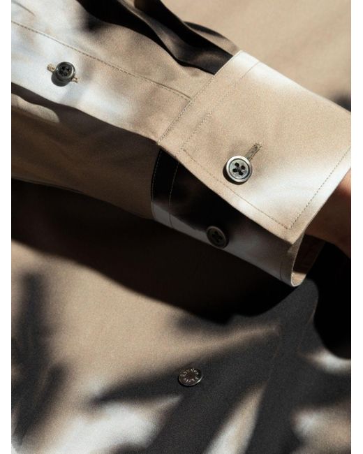 Camisa Illusion con motivo de espinas Etudes Studio de hombre de color Black