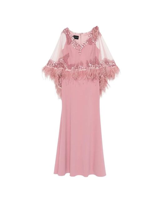 The Couture Club Pink V-Neck Maxi Dress