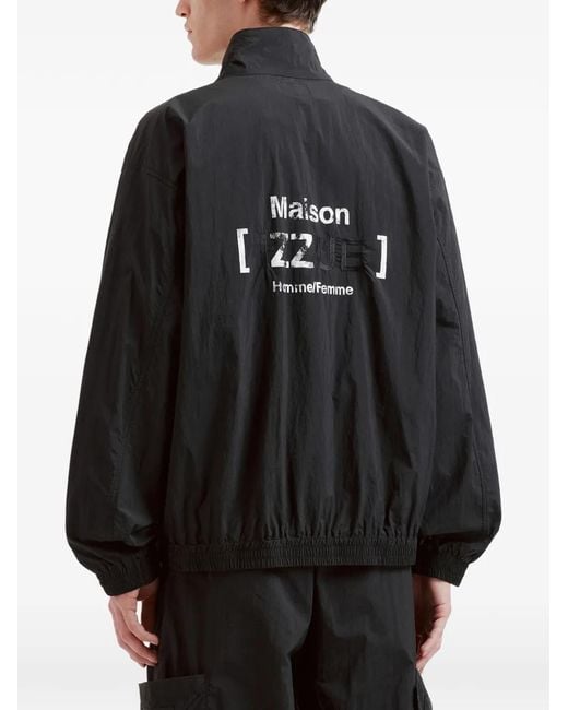 Izzue Black Zip-Up Jacket for men