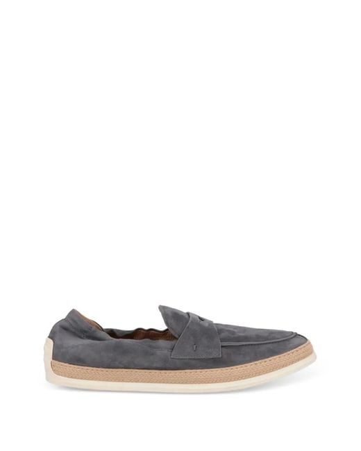 Tod's White Espadrilles En Daim for men