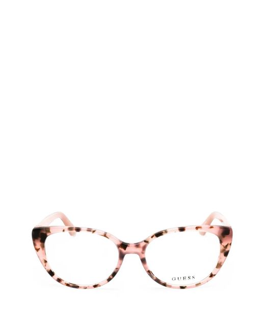 Guess Pink Tortoiseshell-Effect Cat-Eye Glasses