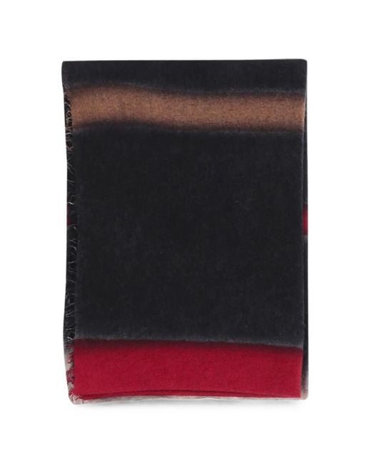 Faliero Sarti Black Eros Fringed Scarf