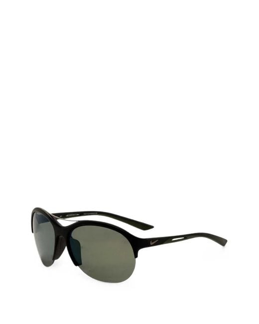 Nike Black Flex Momentum Round-Frame Sunglasses for men