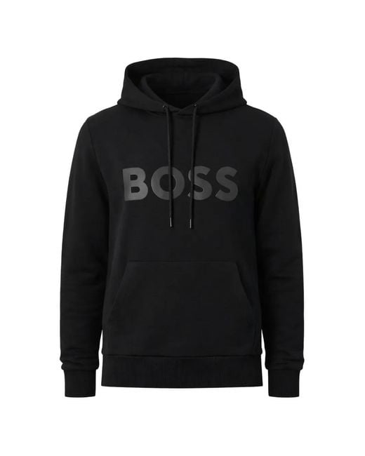 Boss Black Soody Logo-Detail Hoodie for men