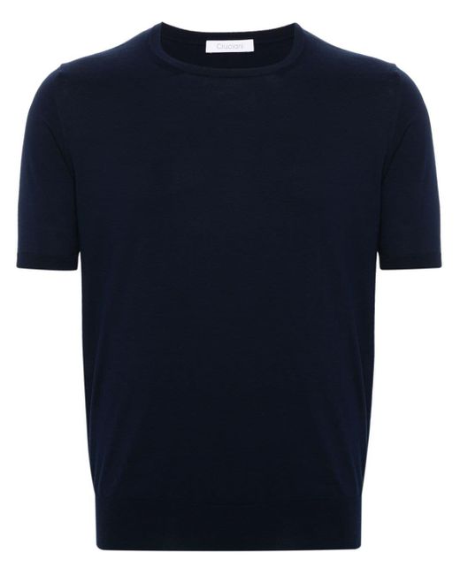 Short-sleeved T-shirt Cruciani de hombre de color Blue