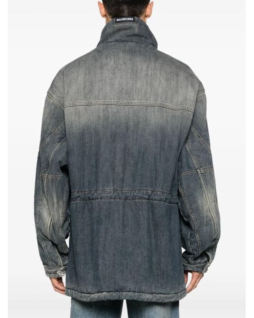 Balenciaga Denim Jack in het Gray
