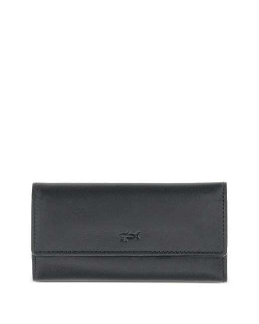 Paul & Shark Gray Leather Key Pouch for men