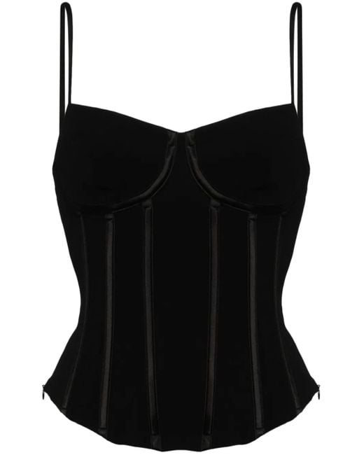 Reformation Black Rosetta Top