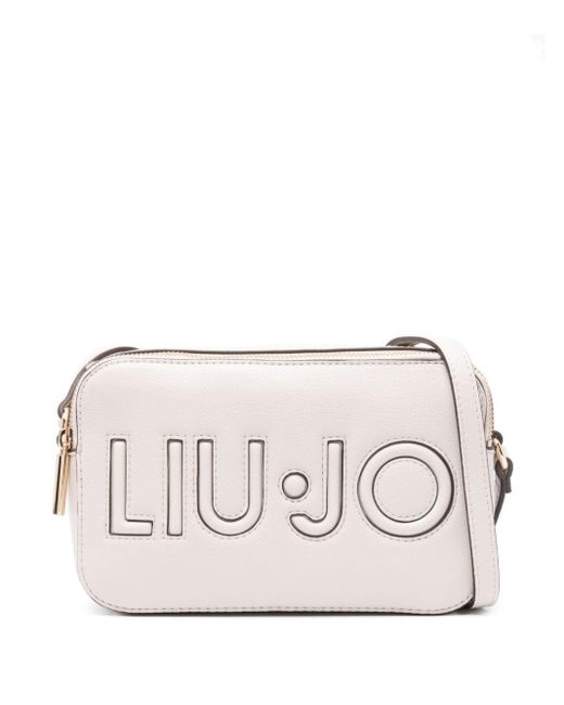 Liu Jo Natural Embossed-logo Crossbody Bag