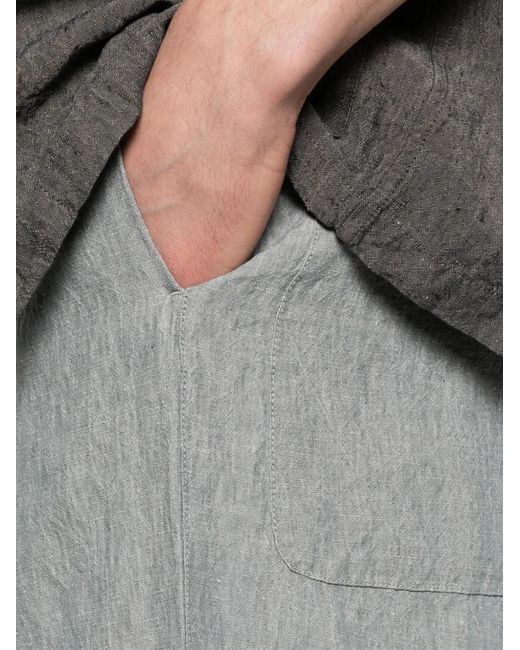 Barena Gray Button Trousers for men