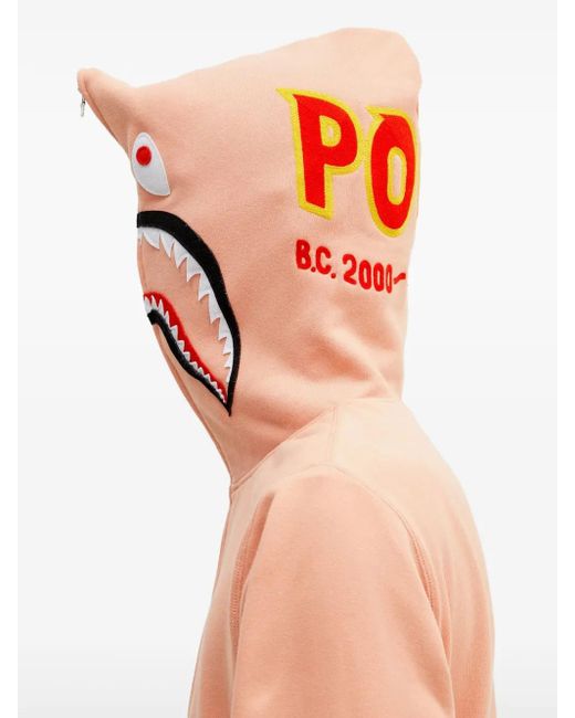 Hoodie Zippé À Motif Requin A Bathing Ape pour homme en coloris Blue