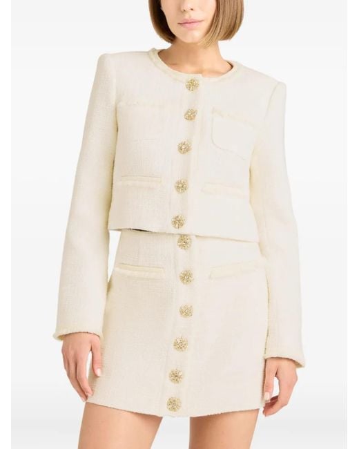 Cinq À Sept Natural Linda Tweed Jacket