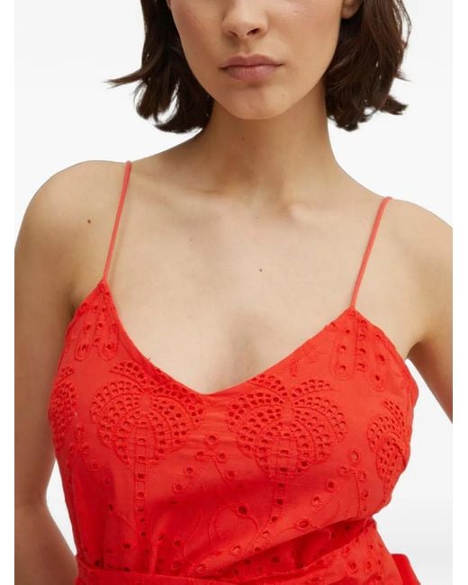Never Fully Dressed V-Neck Embroidered Top