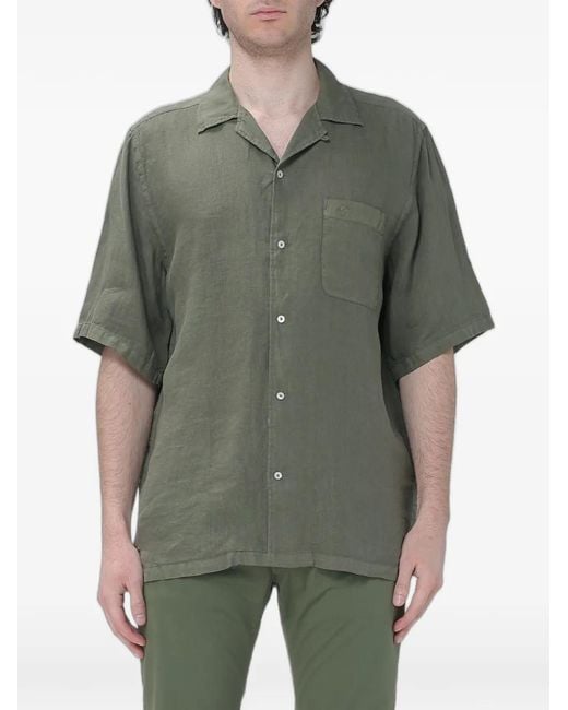Brooksfield Green Short-Sleeve Shirt for men