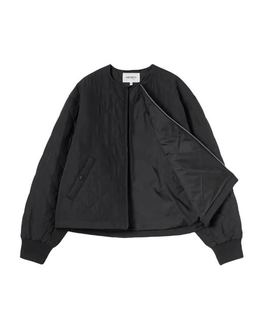 Carhartt Black Quilted Buttoned Puffer Jacket