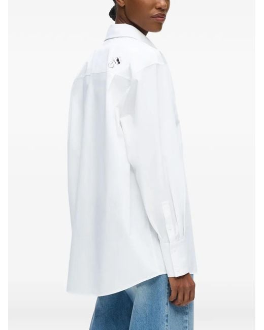 Karl Lagerfeld White Ikon Choupette Shirt