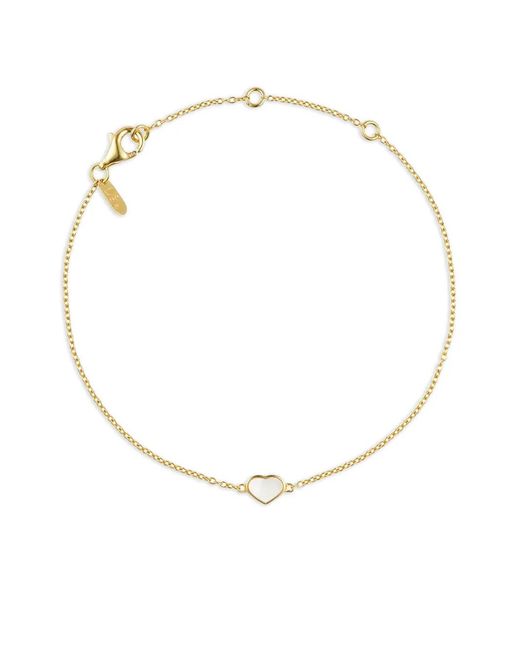 Design Letters White Heart-Charm Bracelet