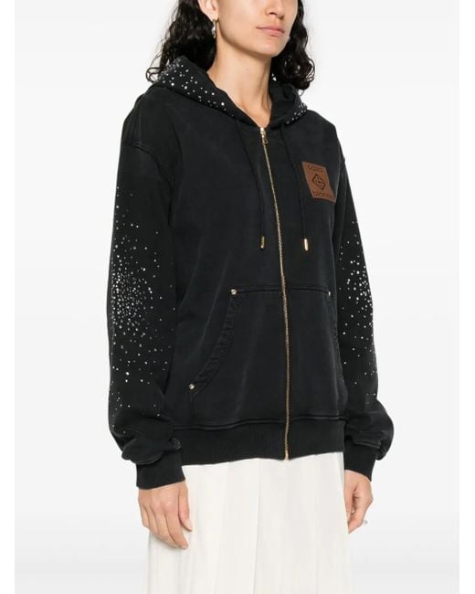 Casablanca Black Organic-Cotton Hoodie