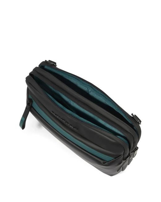 Piquadro Gray Water-Resistant Messenger Bag for men
