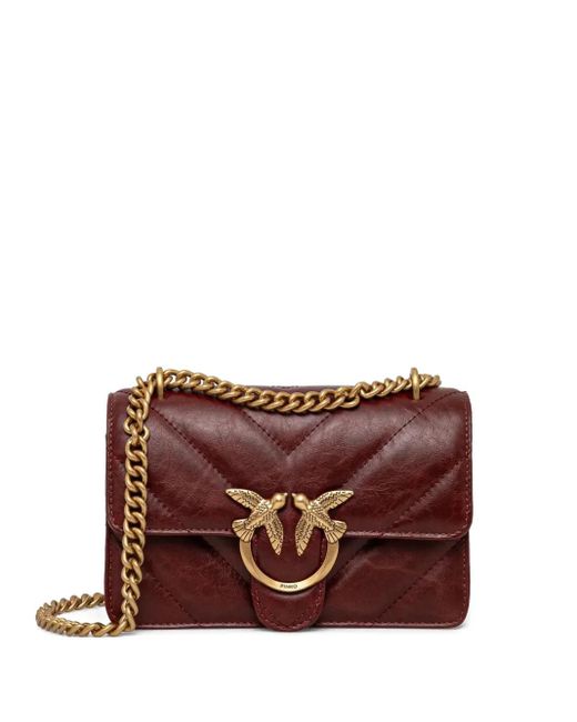 Borsa A Tracolla Trapuntata di Pinko in Brown