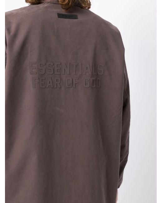 Fear Of God Brown Twill-Weave Single-Breasted Coat for men