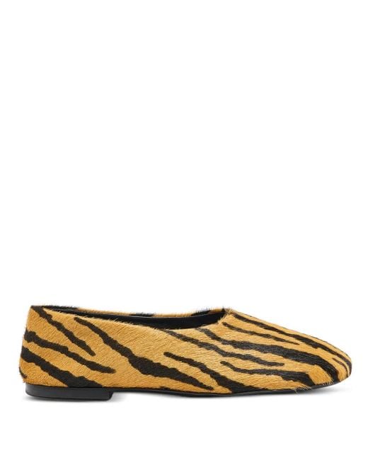 Proenza Schouler Orange Glove Ballet Flats