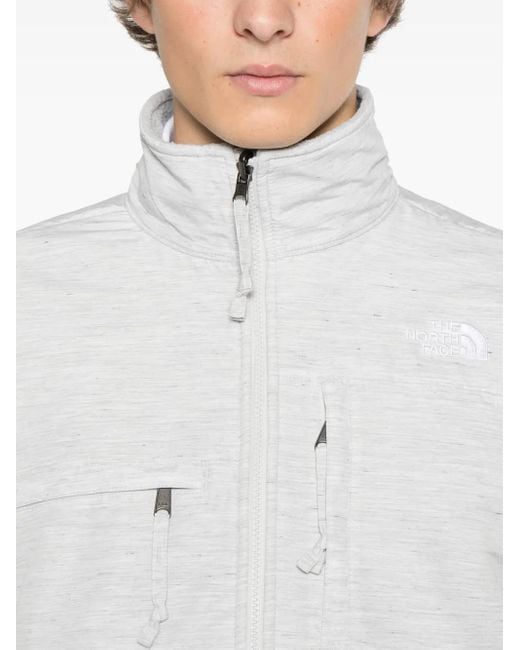 The North Face White Regrind Denali Jacket for men