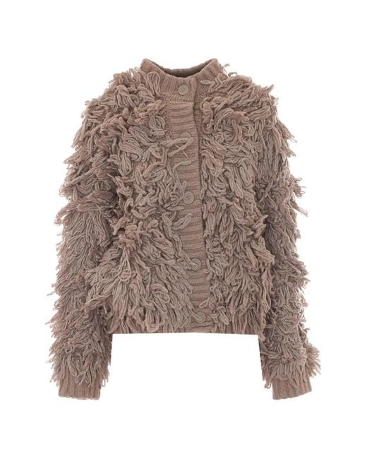 Liu Jo Brown Soft-Knit Jacket