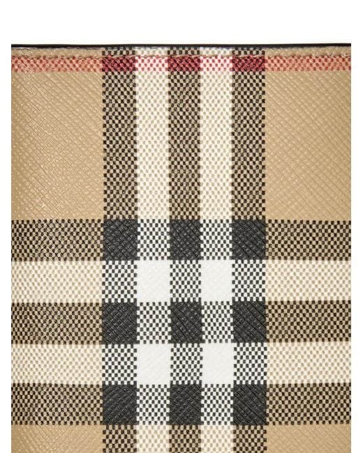 Burberry Natural Vintage Check Leather Wallet for men