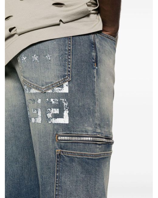 Jean droit à poches cargo Givenchy pour homme en coloris Blue