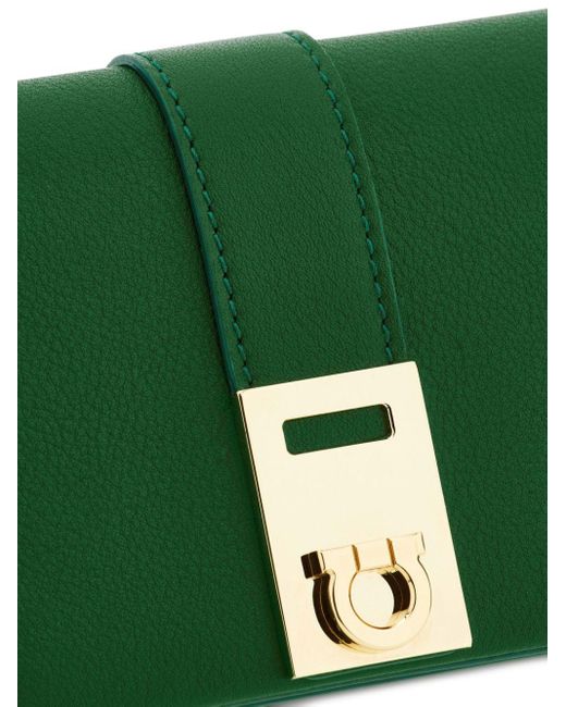 Ferragamo Green Klassisches Hug Portemonnaie