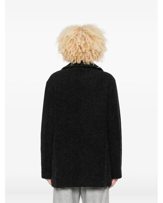 Harris Wharf London ダブルコート Black