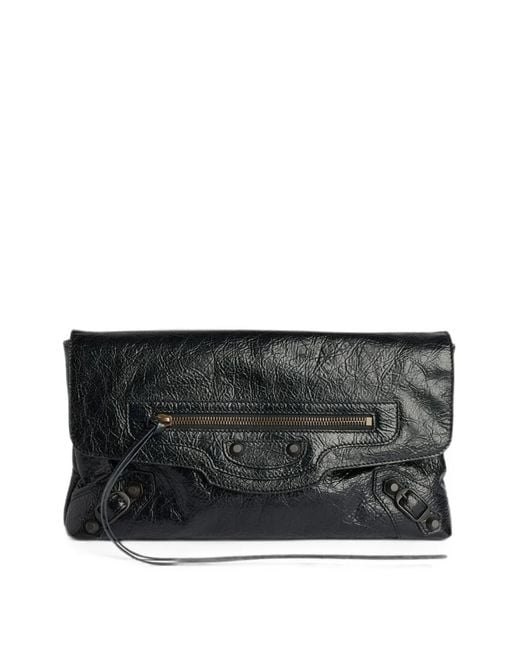 Balenciaga Black Le City Clutch Bag