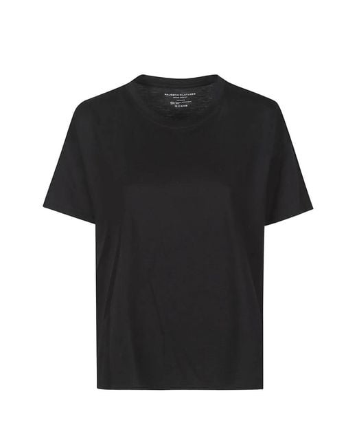 Majestic Filatures Black Short-Sleeve T-Shirt
