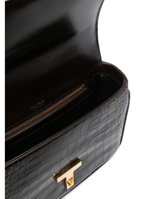 Tom Ford Black Small Wallis Shoulder Bag