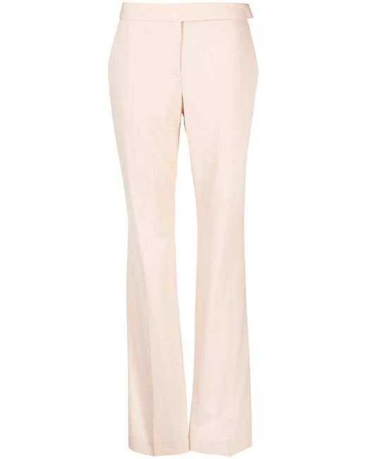 Stella McCartney Natural Straight-Leg Wool-Blend Trousers