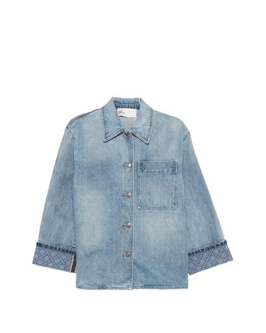 Tory Burch Blue Barn Denim Jacket