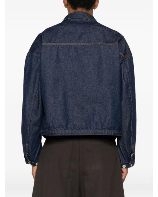 Kuro Blue Dense Button-Fastening Denim Jacket