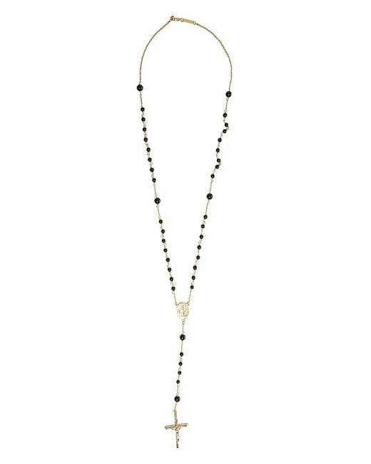 Dolce & Gabbana White Rosary Necklace