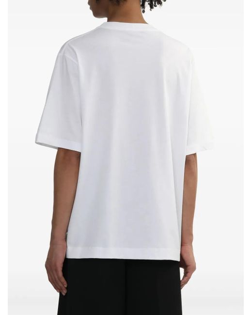 メンズ Simone Rocha ラッフルディテール Tシャツ White