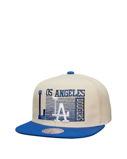Mitchell & Ness Blue Los Angeles Dodgers Embroidered Baseball Cap for men