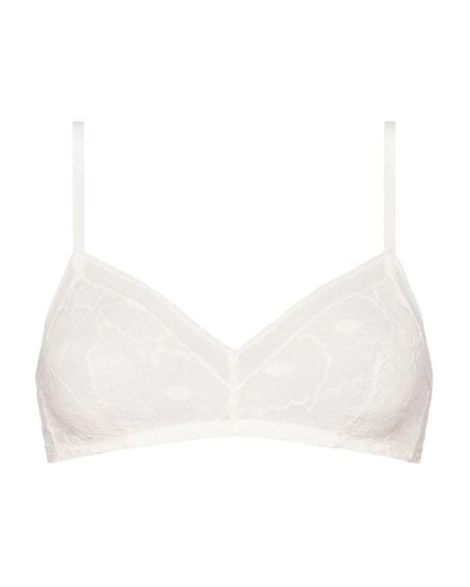 Eres White Royal Wireless Triangle Bra